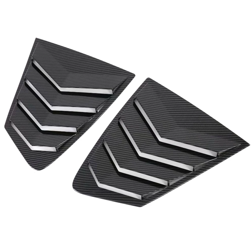 For Mazda 3 M3 Axela 2019 2020 Sedan Version ABS Carbon Tail Rear Window Louvers Shutters Cover Trim 2pcs Auto Car Accessories | Автомобили