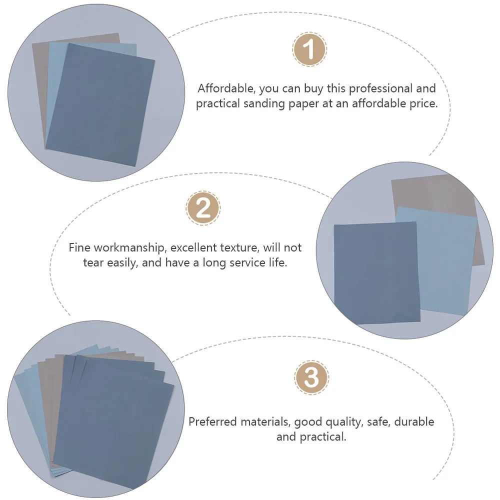 

12pcs Grinding Sand Paper Abrasive Paper Useful Sandpaper for Polishing Use