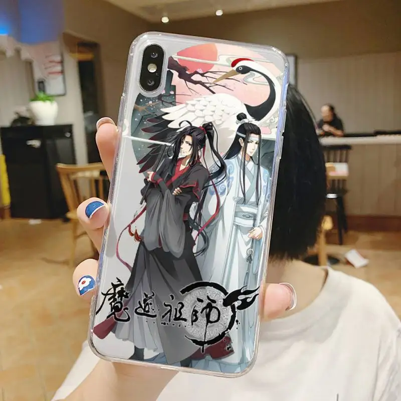 

Anime Mo Dao Zu Shi cute Phone Case Transparent soft For iphone 5 6 7 8 11 12 s c se plus mini x xs xr pro max shell