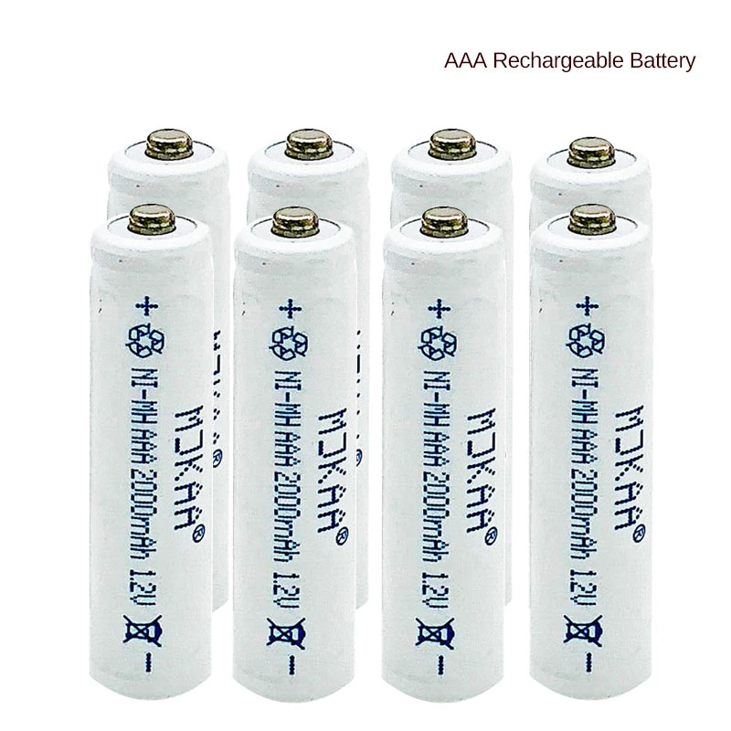 MJKAA 8/10 шт. AAA 2000 мАч металл-гидридных или никель 1,2 V Перезаряжаемые Батарея 3A Высокое качество батареи для Камера игрушечные часы
