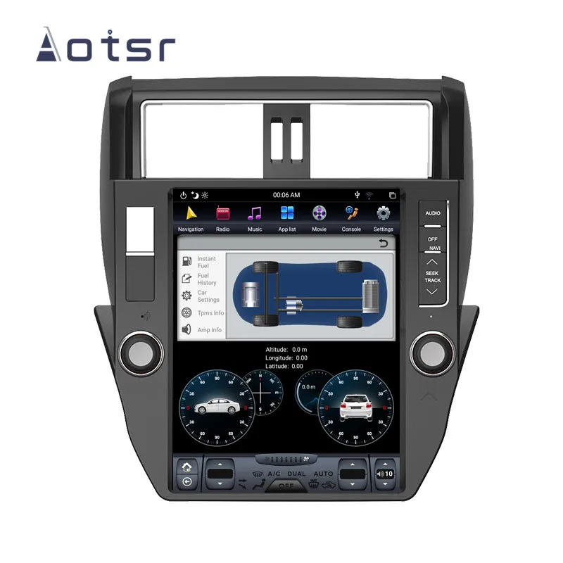 Автомобильная Мультимедийная система Android 8 1 В Стиле Tesla Автомобильный GPS для TOYOTA