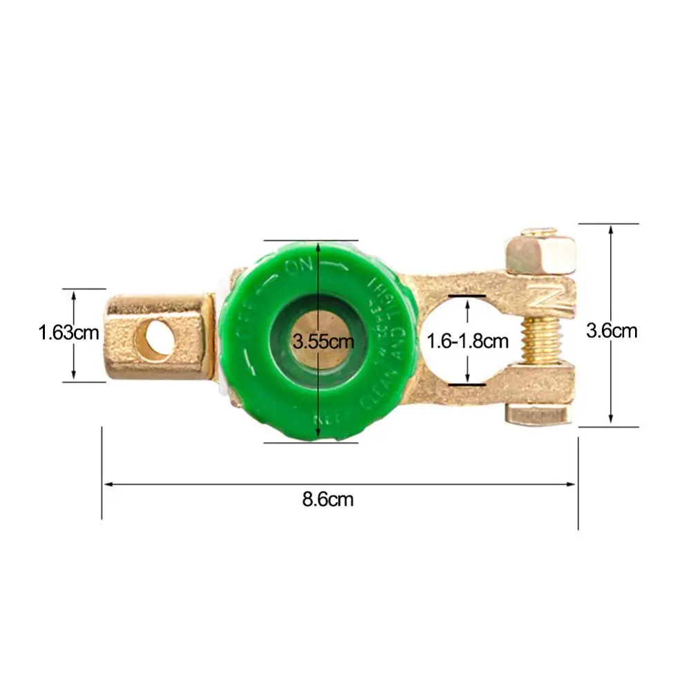 

1Pc Car Motorcycle Battery Terminal Link Quick Cut-off Switch Rotary Disconnect Isolator Car Truck Parts Battery Cut-off Switch