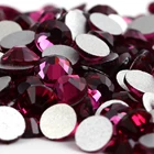 Стеклянные 3D украшения для ногтей цвета фуксии, ss3, ss4, ss5, ss6, ss8, ss10, ss12, ss16, ss20, ss30, ss34, Кристальные ногти без горячей фиксации Стразы