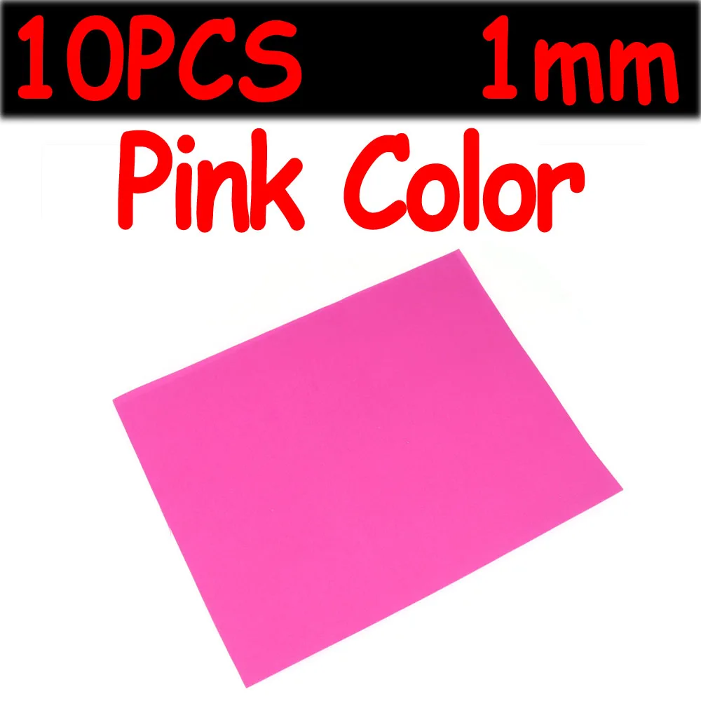 10PCS 1mm Pink Wifreo 10 шт. 24 см X 18 см тонкий брезент на палатку мягкая пена 1 мм муха связывание и материалы для рукоделия хопперы муравьи и жуки мухи Материалы корпуса - Цвет: 10PCS 1mm Pink