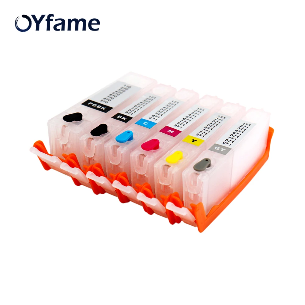 OYfame 6 шт. PGI 470 CLI 471 картридж с чипом ARC многоразовые картриджи для принтера Canon MG7740