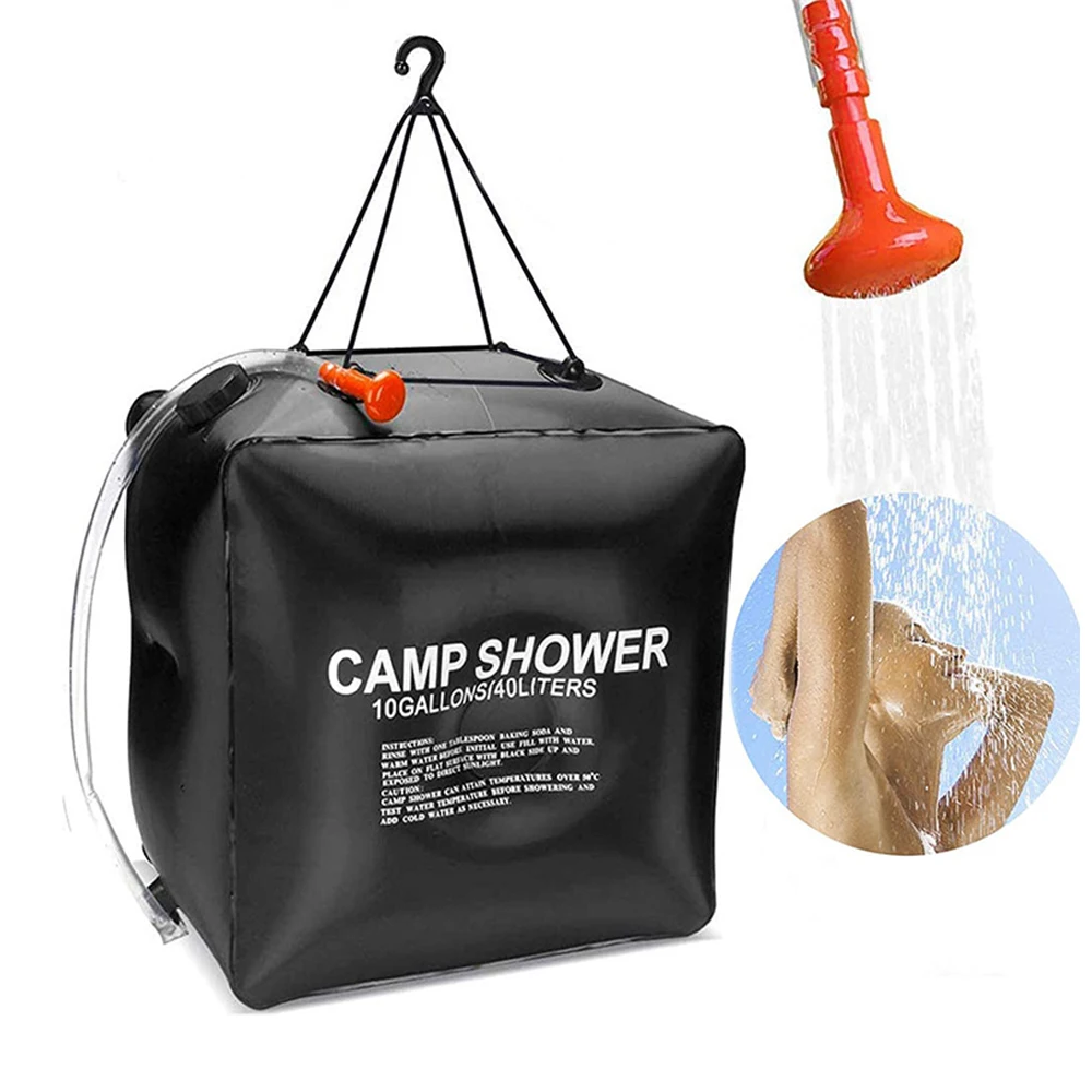 

40L Large PVC Shower Bag Capacity Portable Solar Heating Outdoor Camping Hiking Climbling Outdoor Accessories