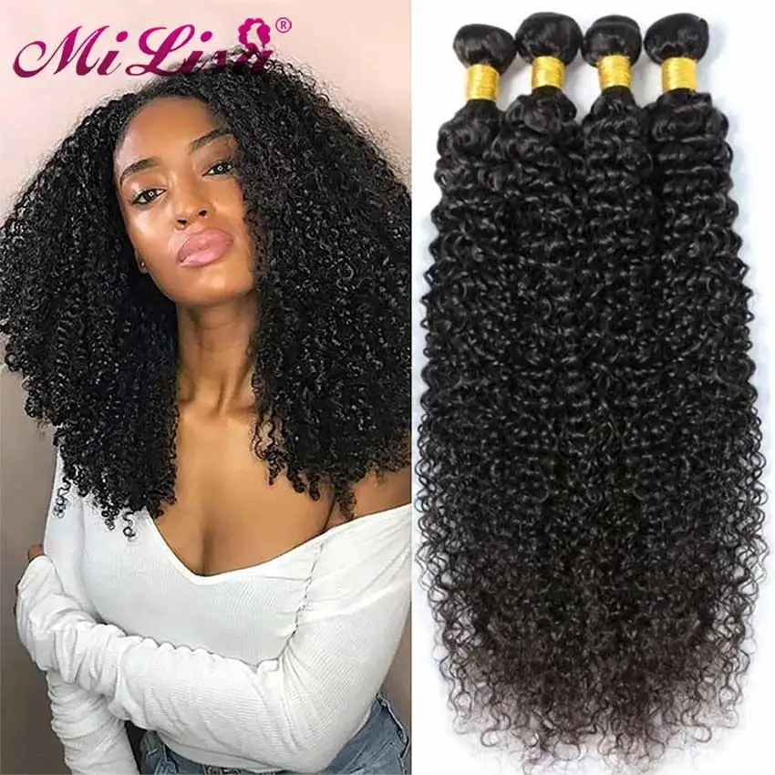

Afro Kinky Curly Bundles Hair Natural Human Bundles Brazilian Weaving Human Hair Bundle Remy Long Curly Human Hair Extensions