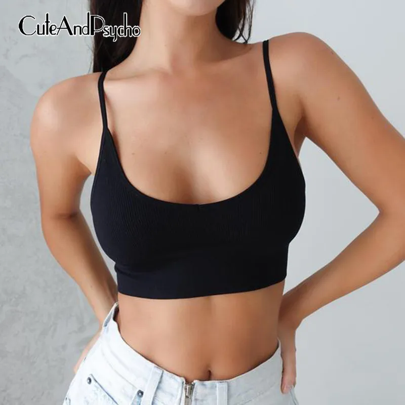 Сексуальная Женская майка на тонких бретельках milkmaid без рукавов Облегающая