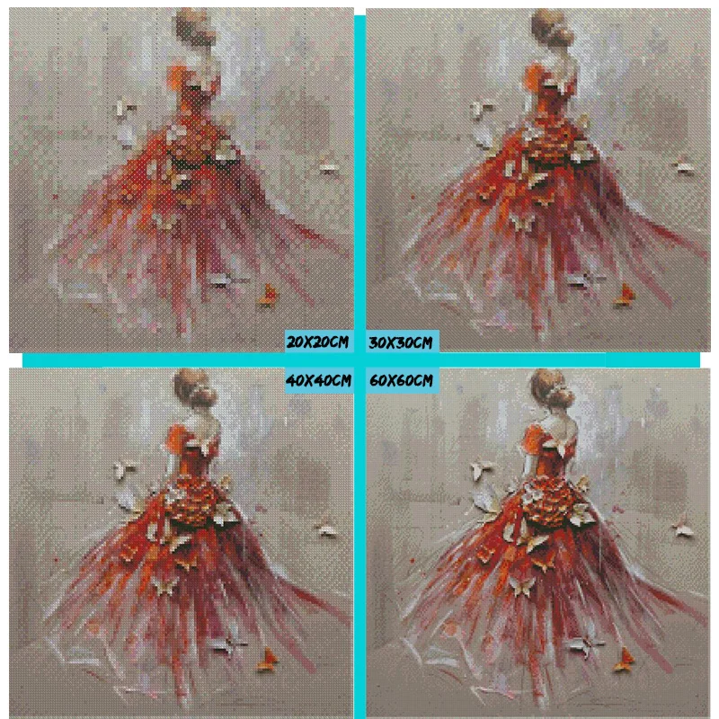 Полный 5D Diy Daimond картина крестиком &quotТанцовщица девушка&quot 3D Алмазная мозаика