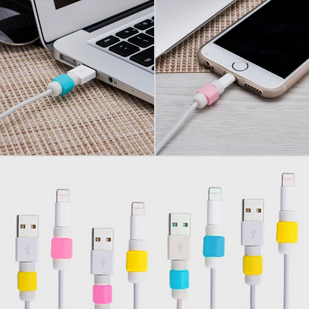 

Random Color 2/5/10PCS Pretty Useful Charging Wire Protect For Apple MacBook Pro Air Charger Cable Saver Protector