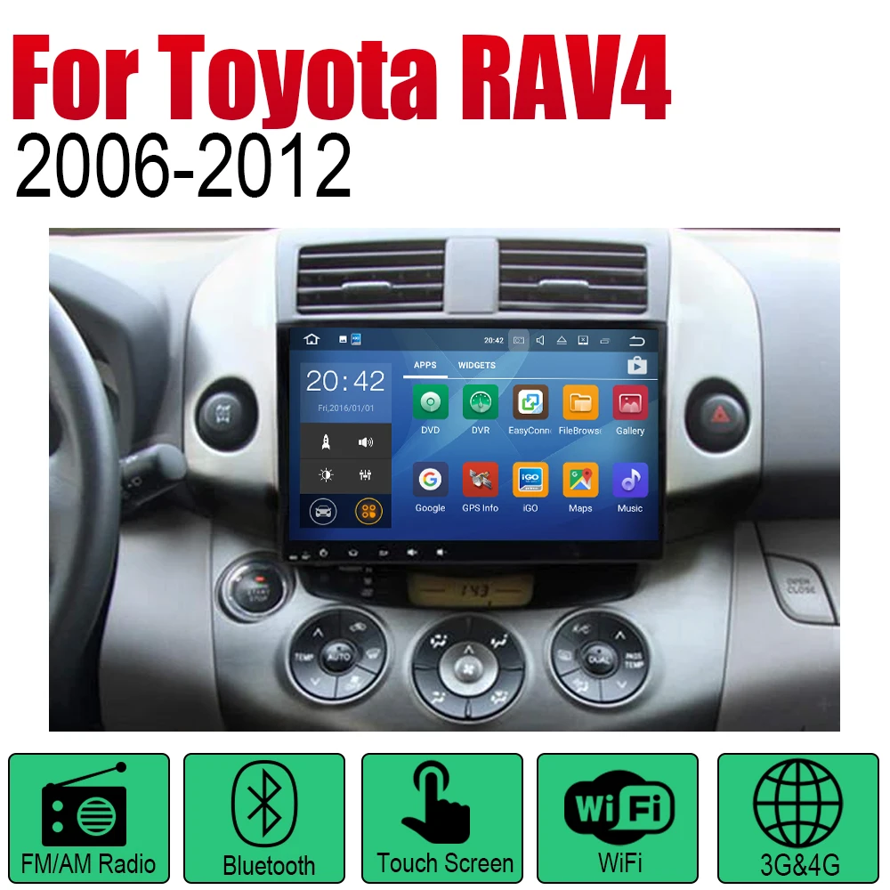 Автомагнитола ZaiXi 2 Din Android для Toyota RAV4 2006 ~ 2012 GPS навигация BT Wi Fi карта мультимедийная