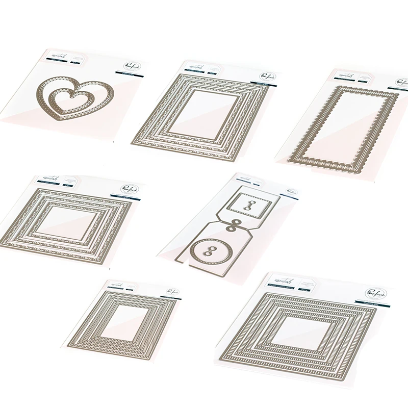 

Folk Edge Square Die Set Haker Heart Die Set Metal Cutting Dies For Diy Scrapbooking Crafts Dies Cut Stencils Maker Photo Album