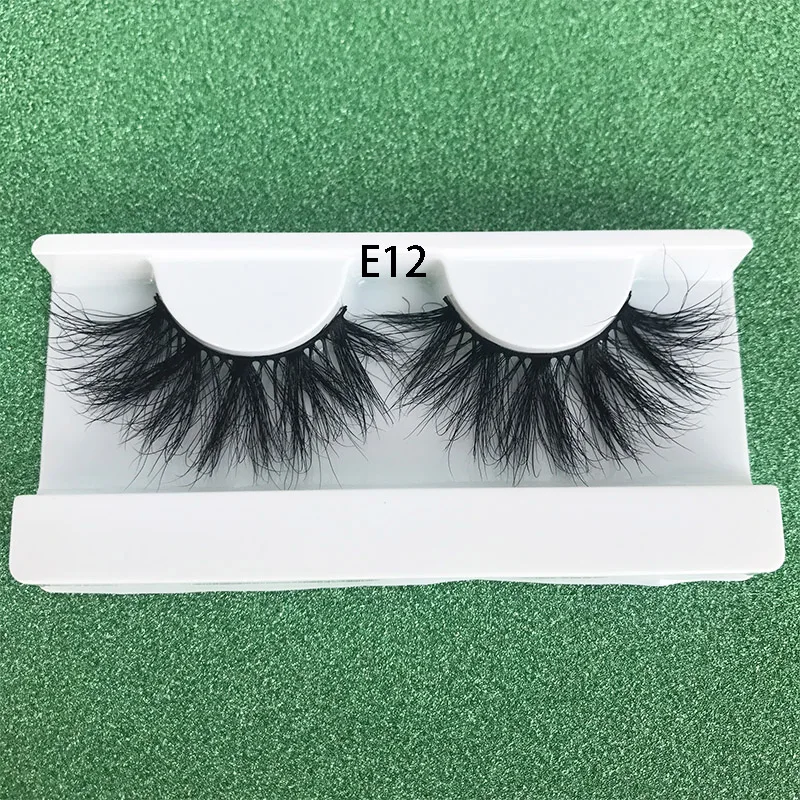 E12 1pairs 4 пары mikiwi E13 натуральные накладные ресницы длинный макияж 3D норка крест-накрест wispiy крест пушистая длина 25 мм Поддельные ресницы расширение - Цвет: E12 1pairs