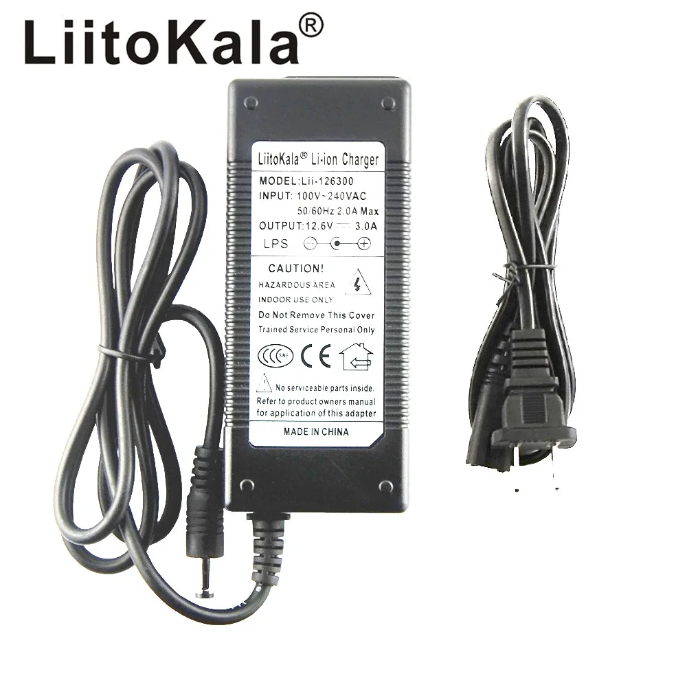 

LiitoKala 3S 12.6V 3A 12V Power Supply lithium Battery pack Li-ion batterites Charger AC 100-240V Converter Adapter
