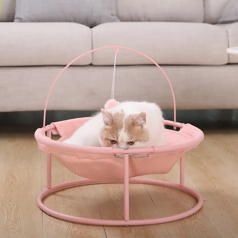 

Pet Hanging Beds Cat Mesh Fabric Breathable Hammock Removable and Washable Cat Moisture-proof Camp Bed Warm Ferret Cage