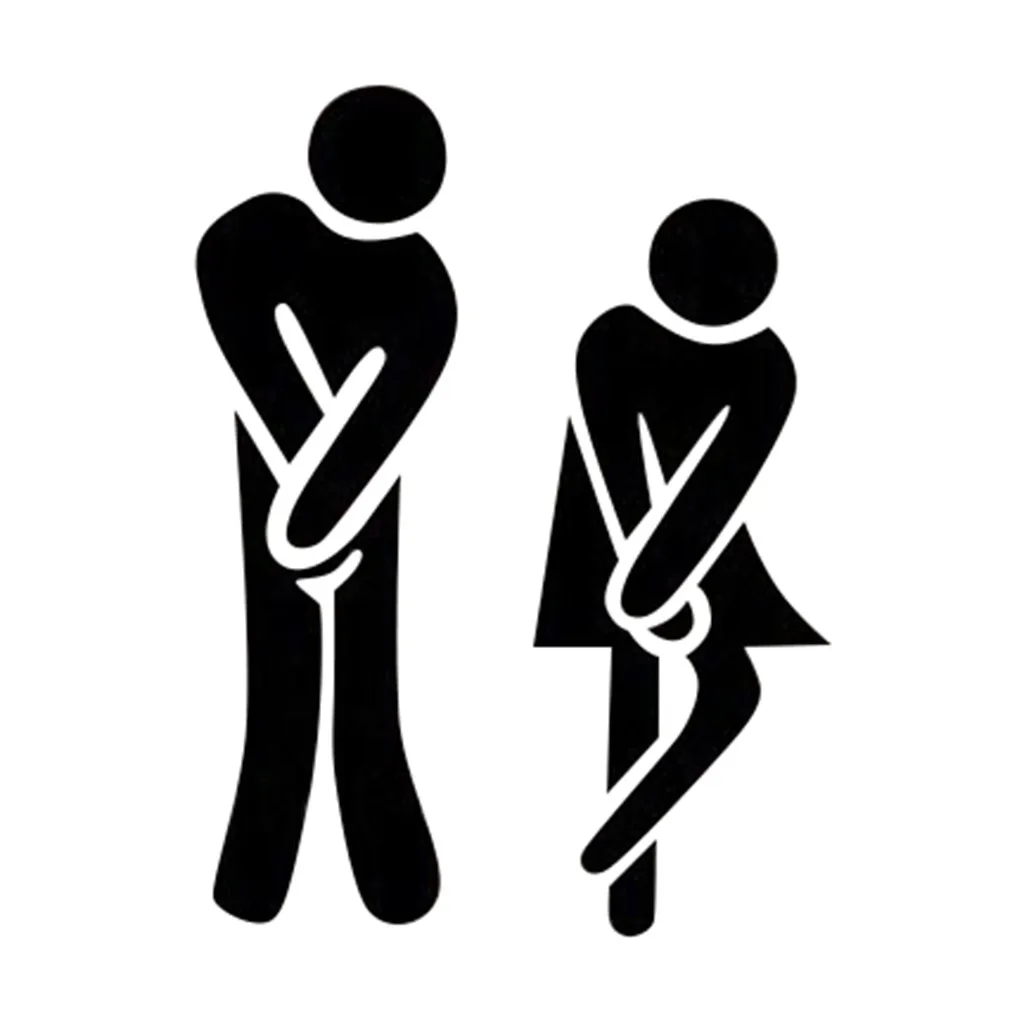 

New Door WC Vinyl DIY Toilet Stickers Removable Home Decor Mark Stickers Dropshipping