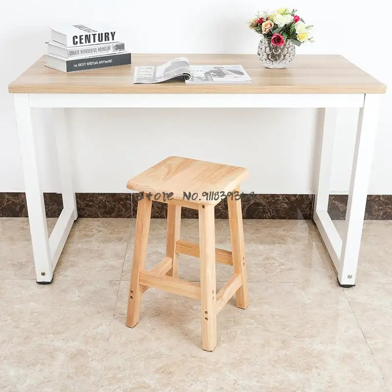 Высококачественный стул из массива дерева квадратный круглый барный высокий