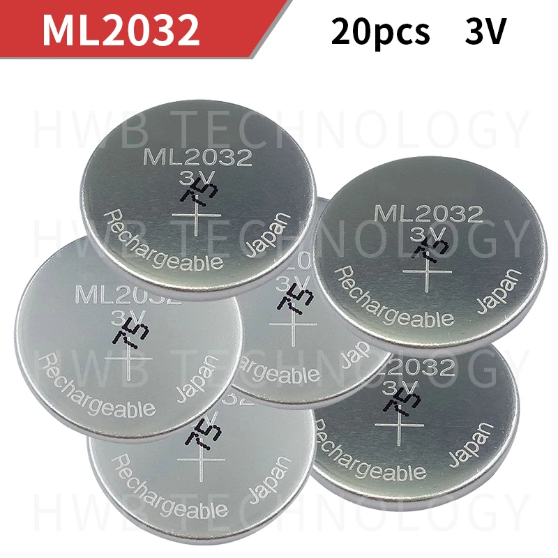 Новые оригинальные литиевые аккумуляторы ML2032 3 в 20 шт./лот (ML2032) | Электроника