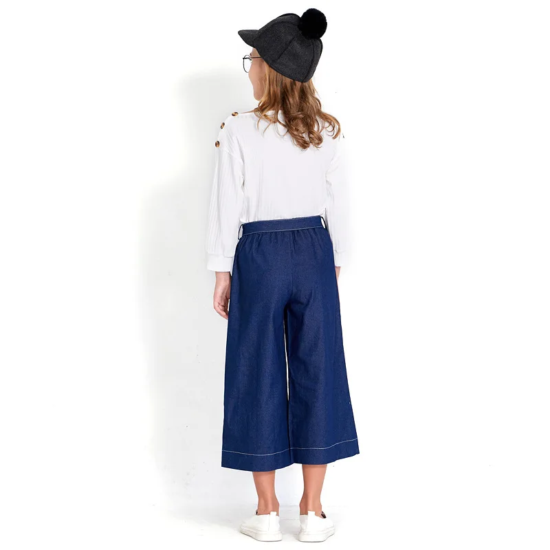 Осенняя детская одежда Детский костюм для девочек Корейская футболка из двух