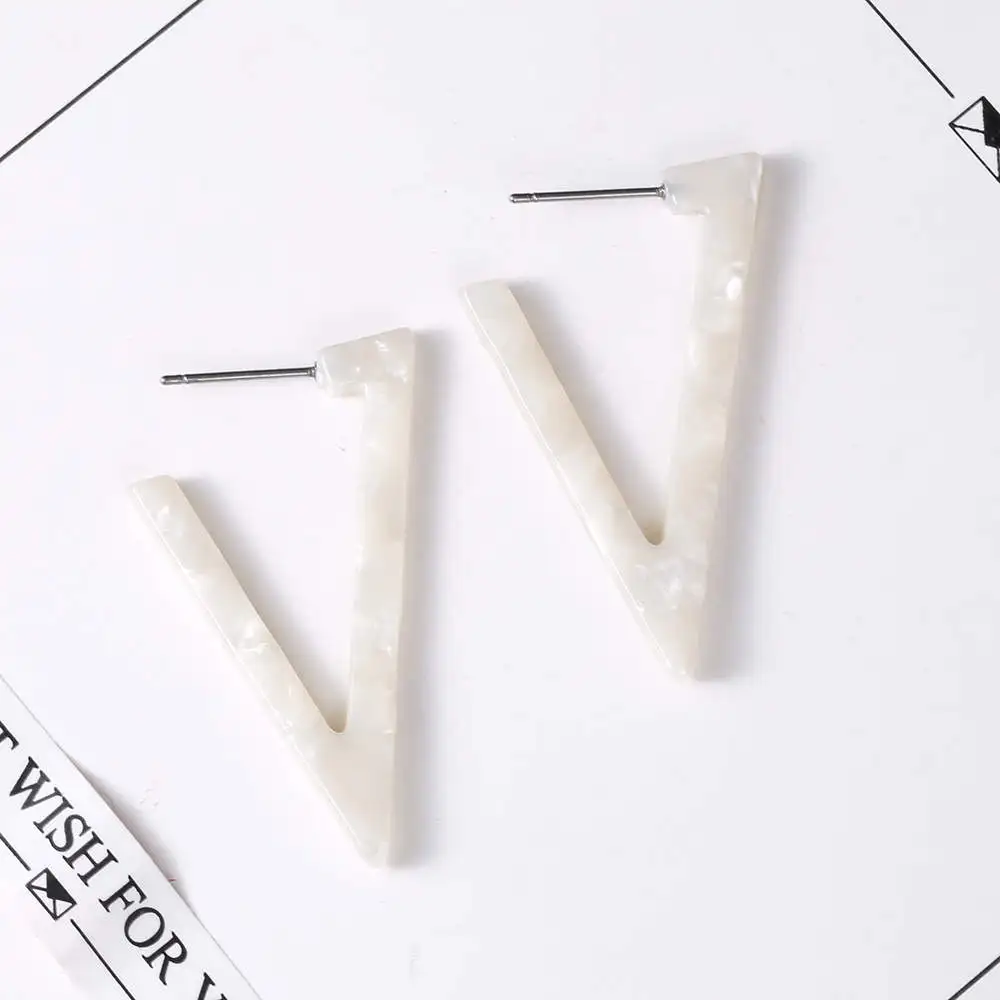 Серьги женские геометрической формы леопардовые акриловые уксусная кислота