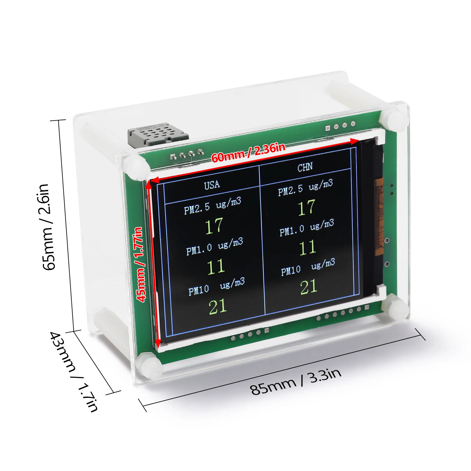 Digital Gas Detector CO2 Meter Multifunctional Air Analyzer Portable Quality Monitor With LCD Display For Home | Инструменты