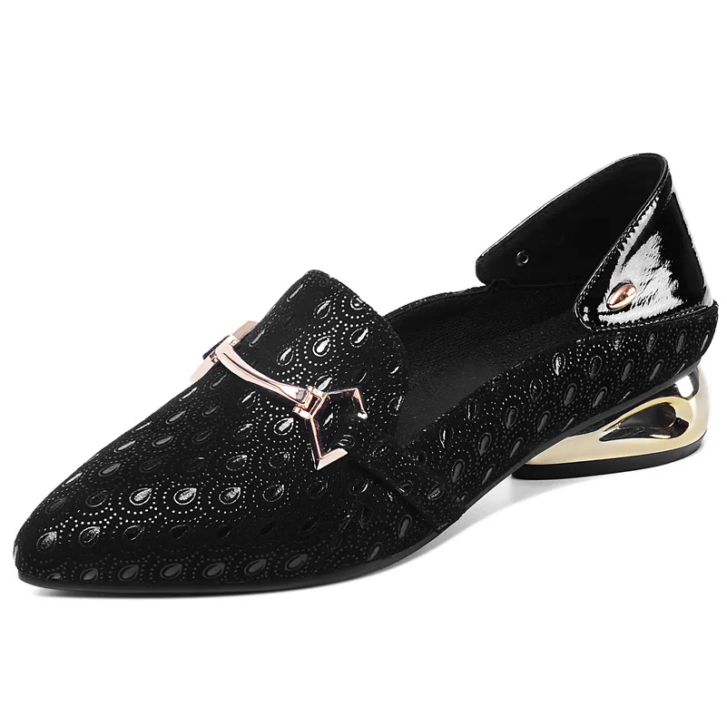 FEDONAS/2020 г. элегантные женские туфли лодочки из овечьей кожи с винтажным принтом