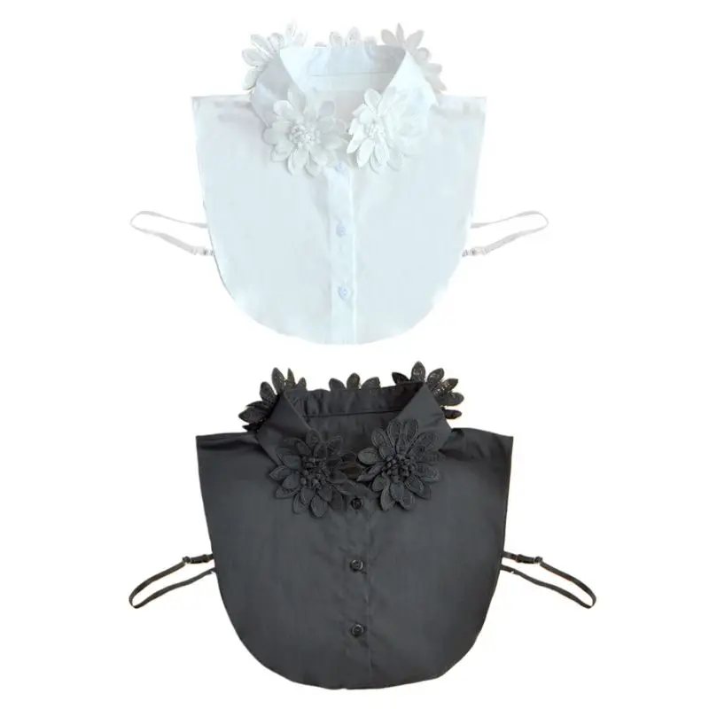 Женская Классическая однотонная Шифоновая Блузка ручной работы с вышитыми