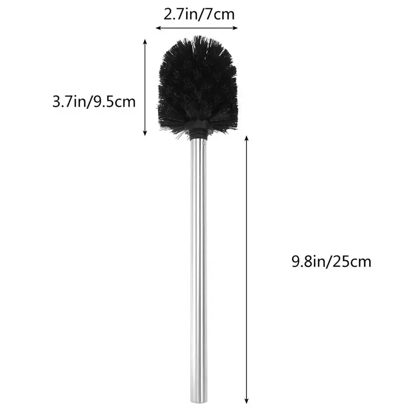 

2PCS Bathroom Brush Stainless Steel Handle Toilet Bowl Brush Scrubber Brush For Bathroom Cleaning Brush Bathroom Accessories