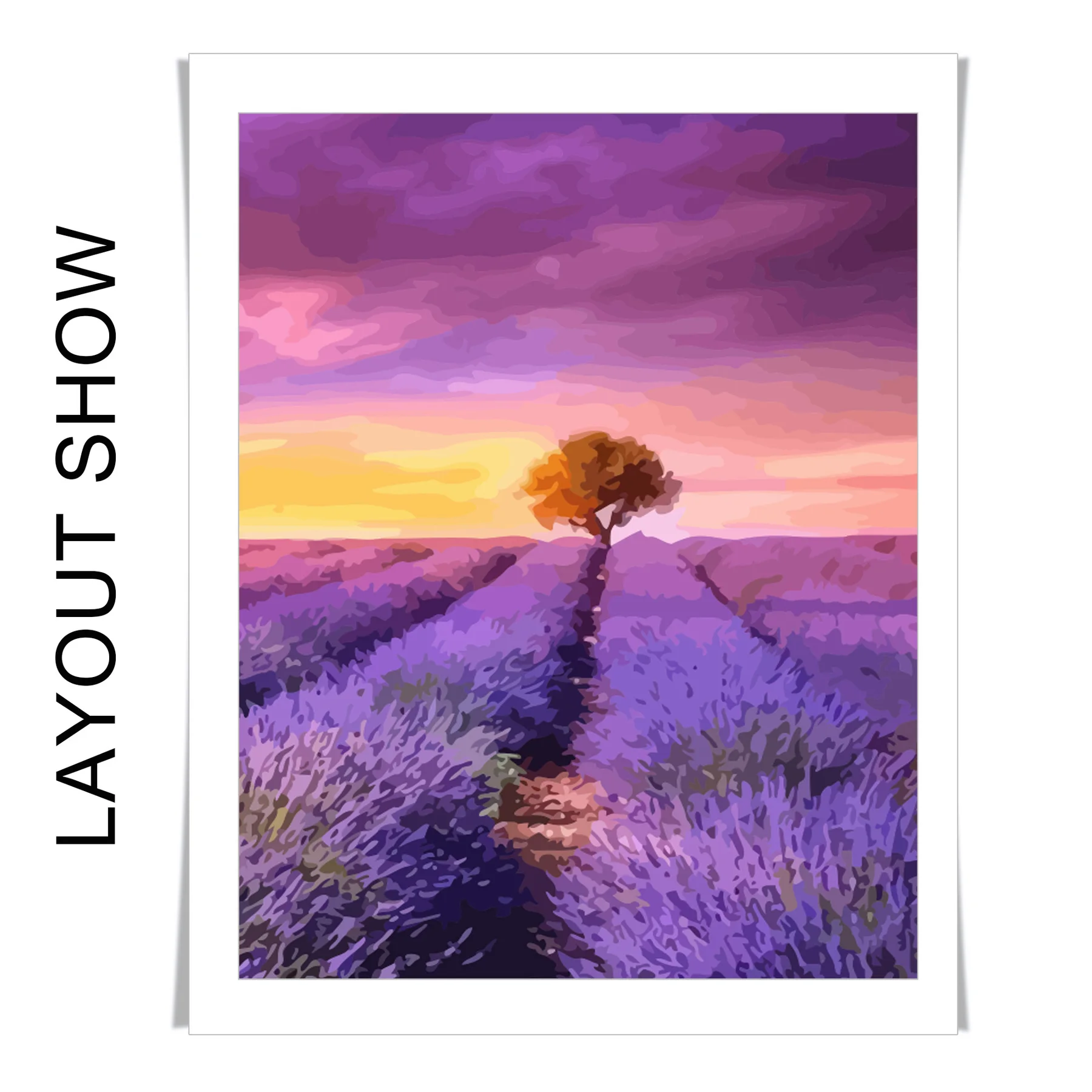 Набор для рисования по номерам на холсте небо абстрактное искусство | Дом и сад