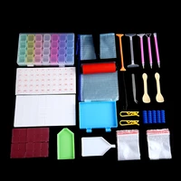 5d diy drill diamond embroidery painting tools kit cross stitch art supply roller pen clay tray diy handmade sets