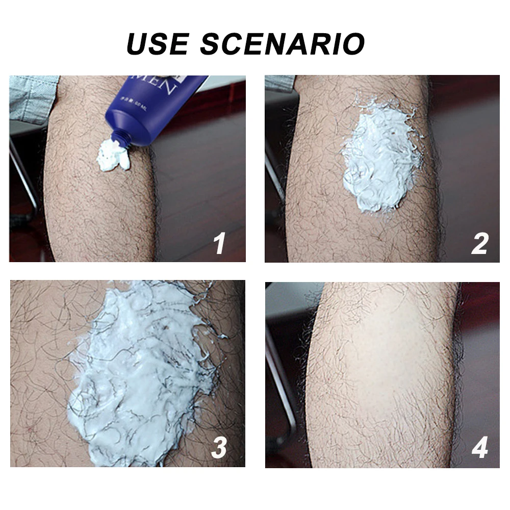 Крем для перманентного удаления волос Депиляционная паста тела Лобковая