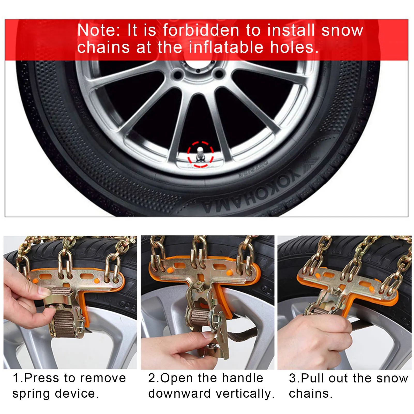 Manganese Steel Tire Wheels Snow Chains Anti-skid Wheel Tyre Cable Belt Winter Outdoor Emergency Chain | Автомобили и мотоциклы