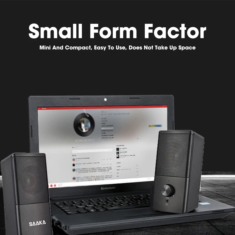 

PC Speaker Desktop Computer Speakers for Home Theater System USB Column Surround Sound Box Mini Subwoofer Caixa De Som Original