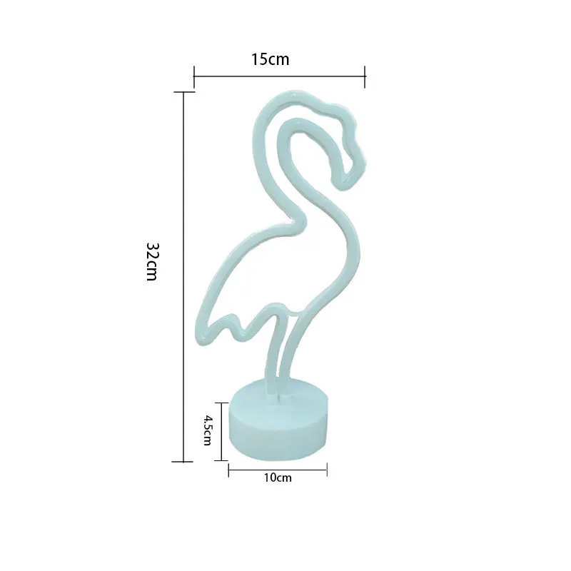 

Led neon festival venue decoration hanging lights sitting flame bird three color modeling lights