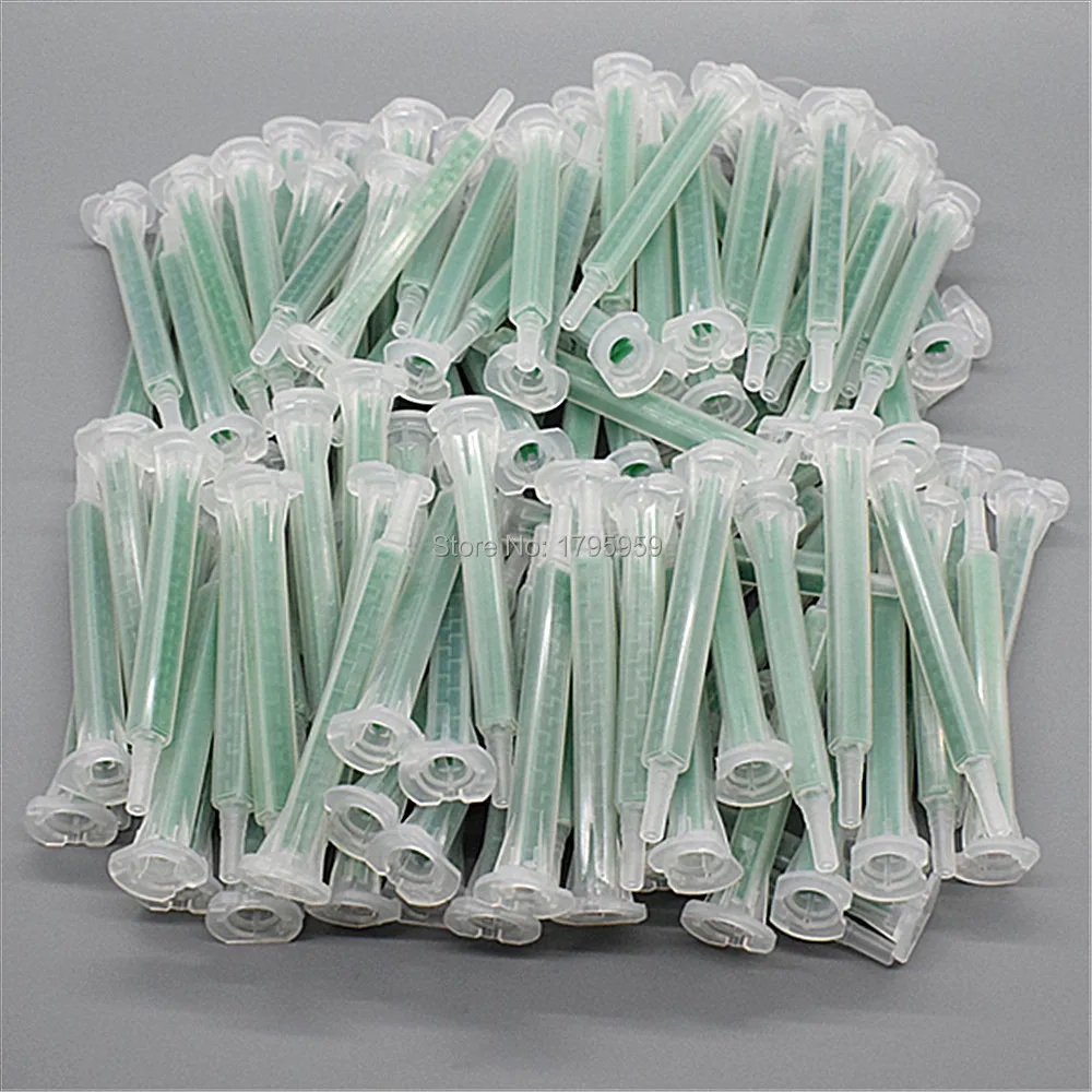 

50pcs Resin AB Glue Static Mixer Mixing Tube Mixing Nozzle Syringe Set 83mm for Two Component Liquid Mixing Machine AB Glue Gun