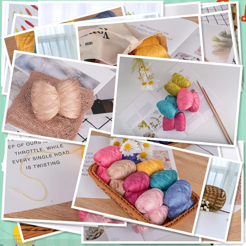 100 г шелк тутового шелкопряда нитки из вискозы для вязания крючком вязание своими