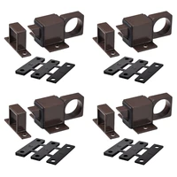 uxcell door bolt latch aluminum alloy security automatic window gate spring bounce lock 4 pcs brown