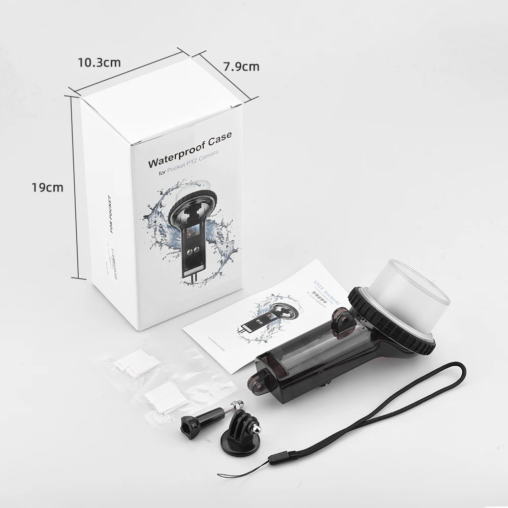Waterproof Case for DJI Pocket 2 Housing Protective Shell Surfing Diving High light transmission Gimbal Camera Accessories | Электроника