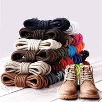 1pair round shoelaces polyester solid classic martin boot shoelace casual sports boots shoelace sneakers shoes lace 21 colors