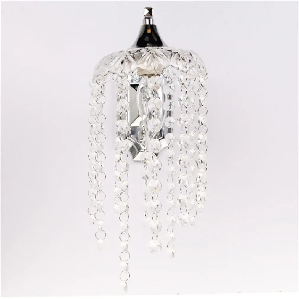 Красивый романтический хрустальный светильник в виде капель с