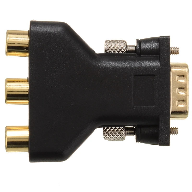 MAYITR 3 RCA VGA разъем черный RGB видео Гнездо к HD 15-контактный стиль Компонентный