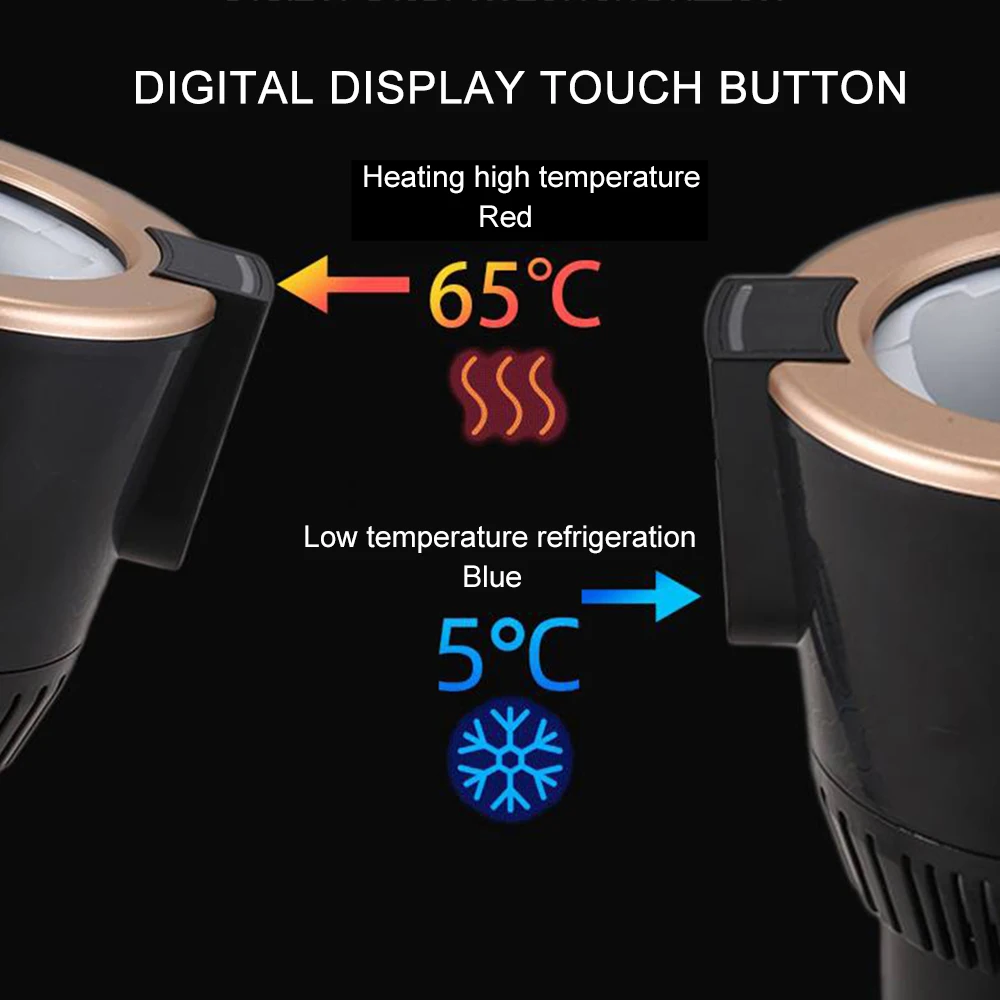 

2-In-1 Smart Car Warm & Cold Cup DC 12V Car Office Heating Cooling Cup Warmer Cooler Smart Car Cup Cooling Beverage Drinks Cans