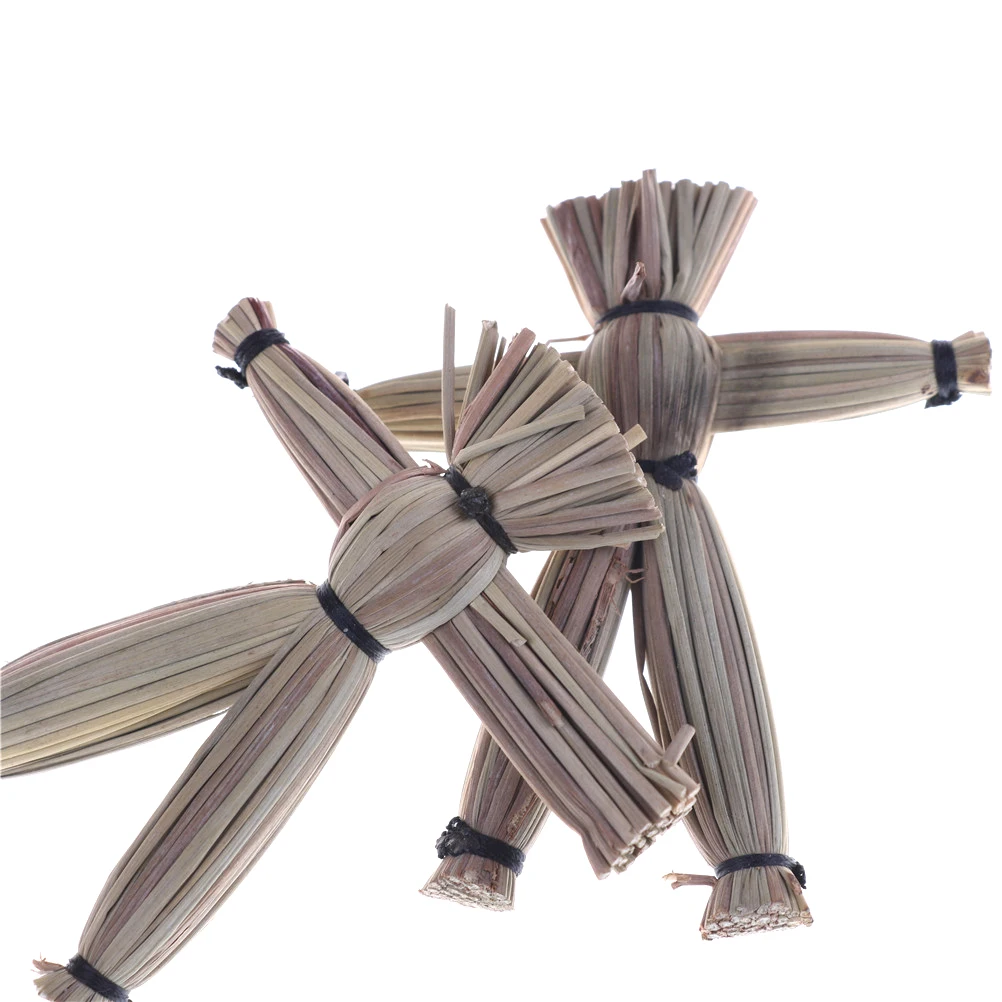 

2 шт., новинка, таинственные куклы из соломы вуду, страшная Волшебная искусственная кожа, удивительные игрушки, День Дурака, магические игруш...