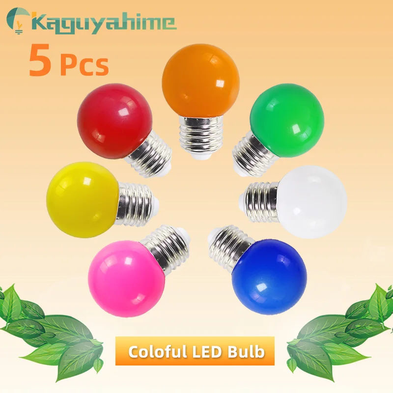 Kaguyahime 5 шт. RGB лампа E27 Led 3 Вт лампочка круглые лампочки AC 220 В 240 энергосберегающая