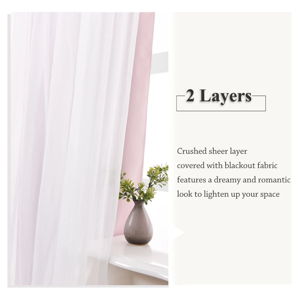 Белая светонепроницаемая занавеска из прозрачной вуали nicecity хромированное