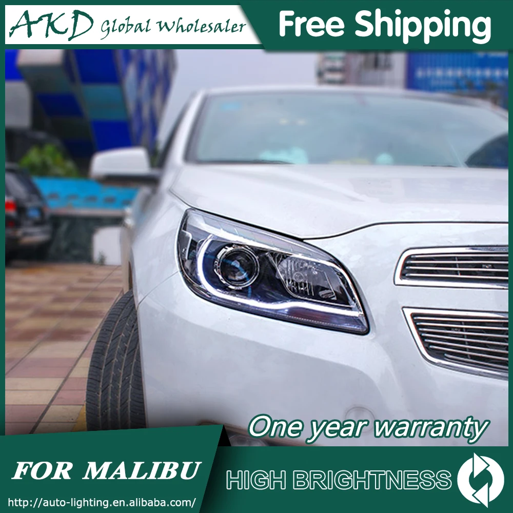 AKD автостайлинг для Chevrolet Malibu фары 2012 2016 светодиодный ные DRL Биксеноновые линзы