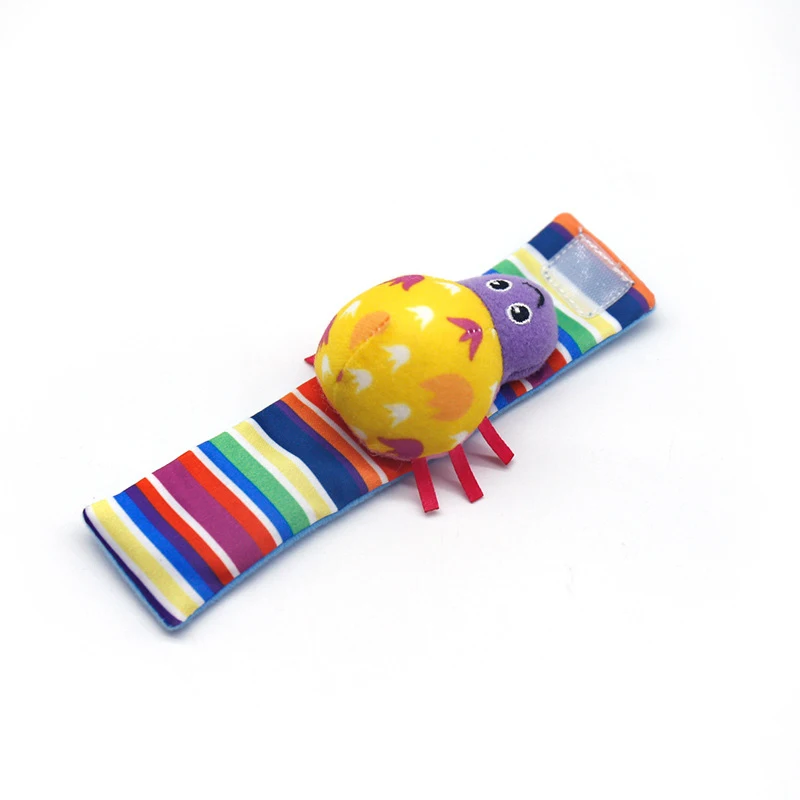 

2 Pcs Cartoon Baby Toys 0-12 Months Baby Rattles Children Infant Newborn Toys Soft Plush Sock Baby Rattle Toy Wrist