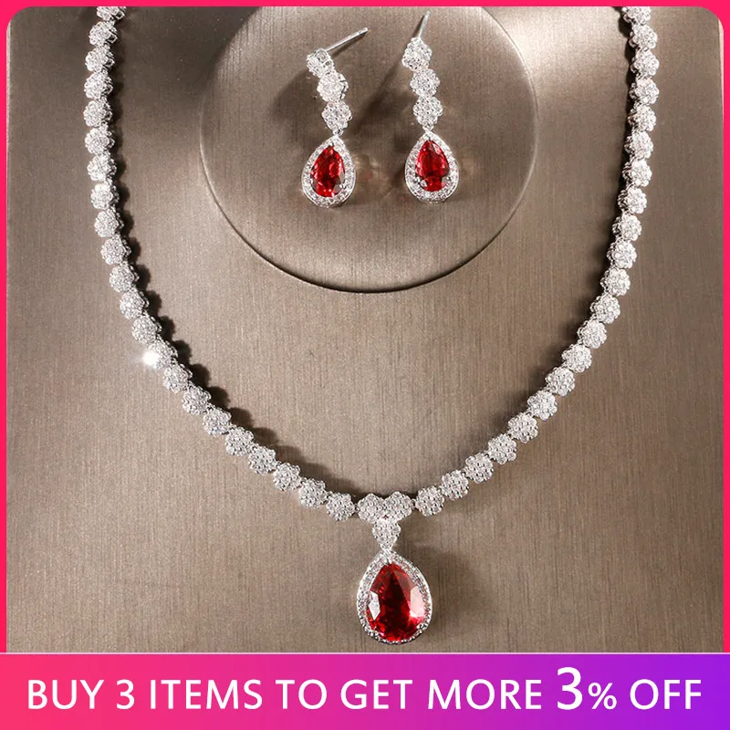 RAKOL высококачественные роскошные наборы ювелирных изделий с кубическим