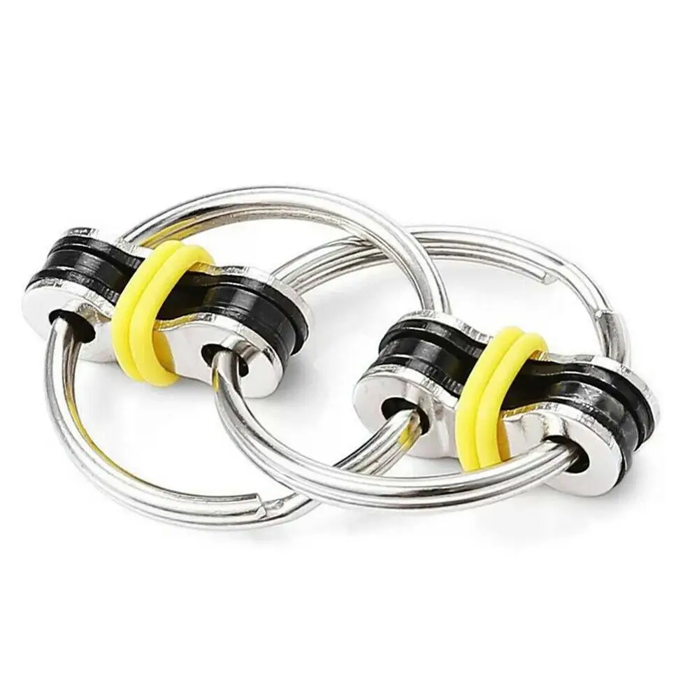 

4 pcs Key ring fidget toy decompression chain vent toy decompression bicycle chain keychain Stress Relief Adult Gifts Party Toys