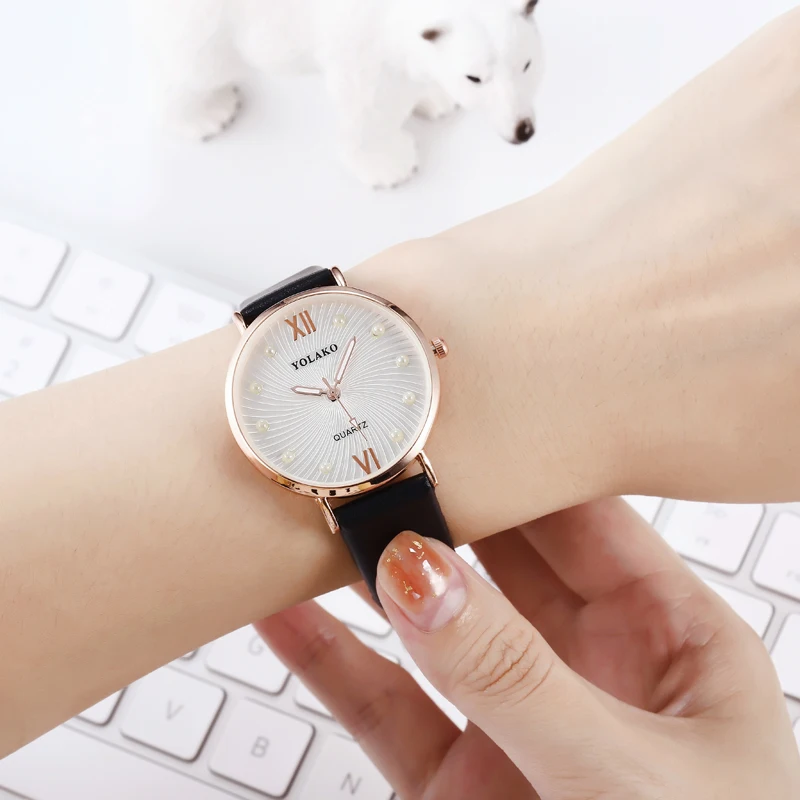 Женские Аналоговые кварцевые часы с мозаичным жемчугом и сетчатым ремешком |